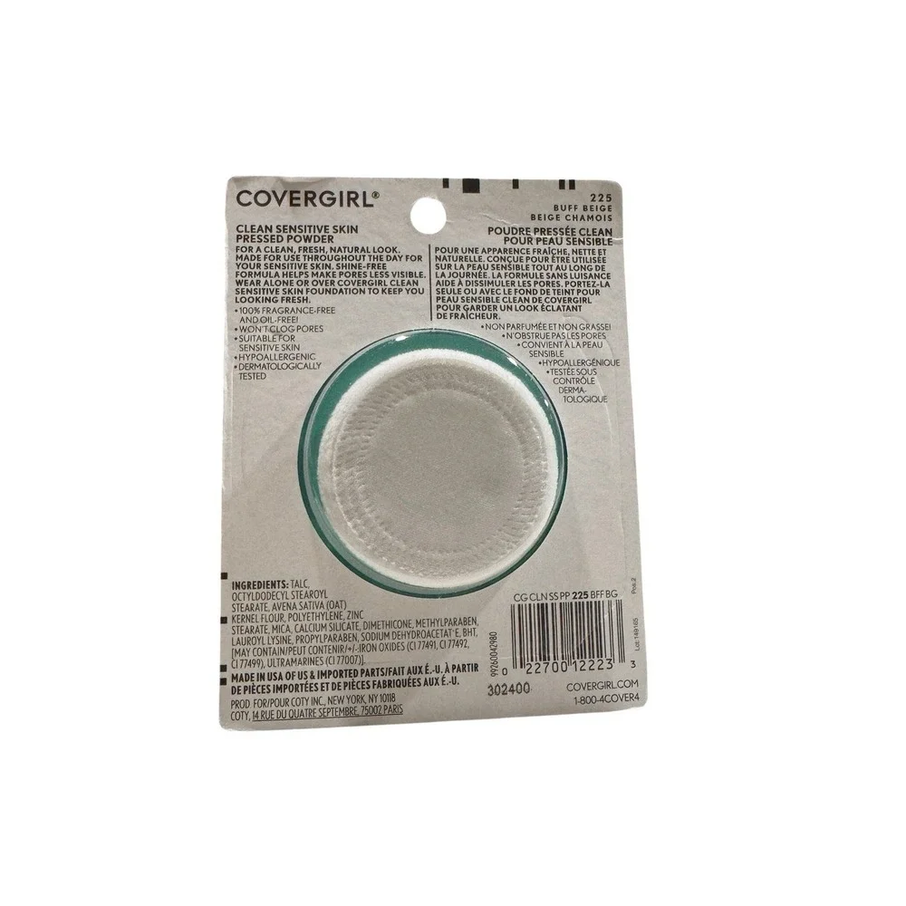 cover girl pressed powder Sensitive Skin 225 Buff Beige - 1 Pc